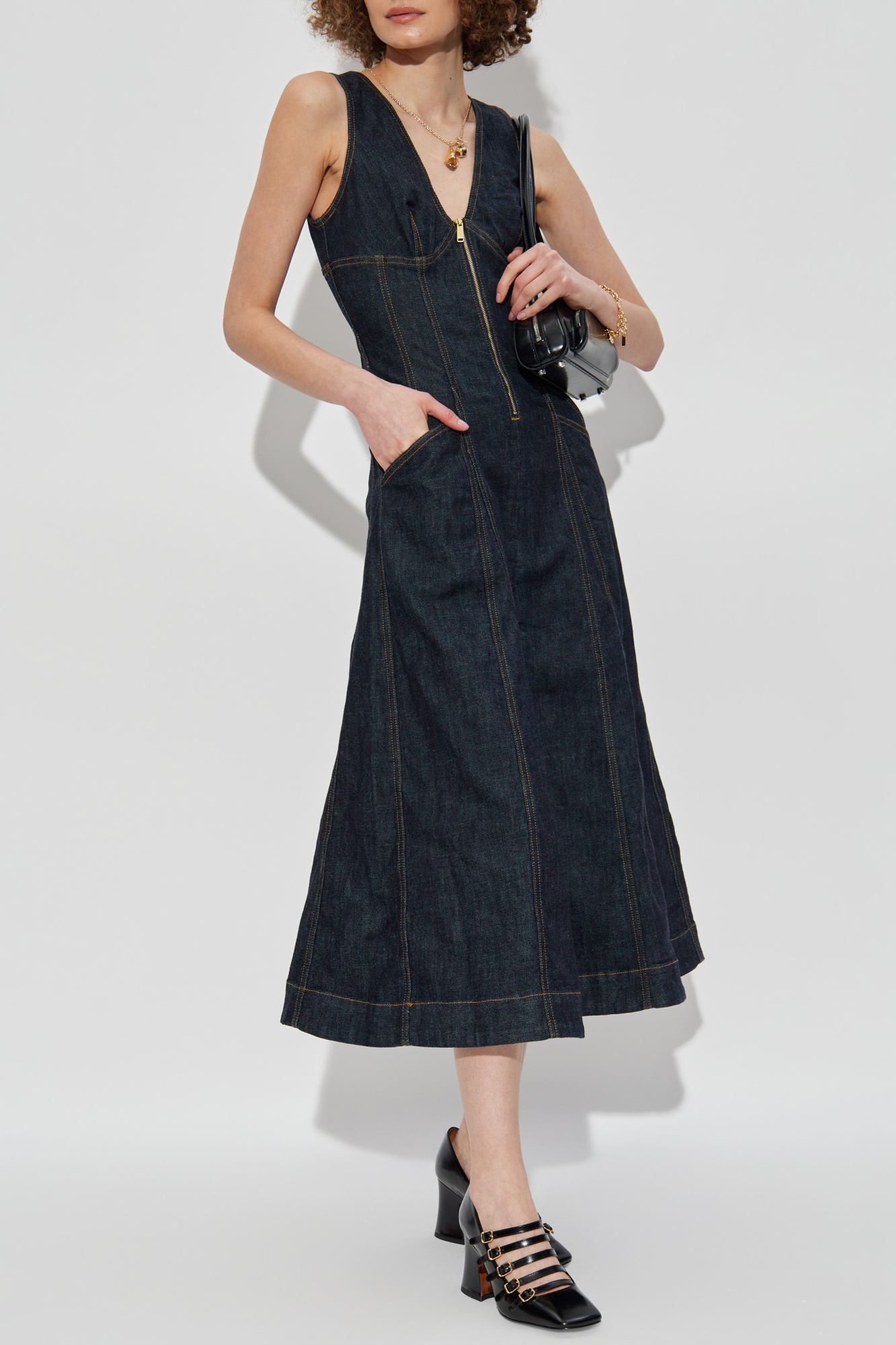 ワンピース SELF PORTRAIT FW25 Self-portrait Dresses (PF25801SBL BLUE) Self-Portrait Denim dress | Women's Clothing | Vitkac
